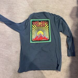 Blue long sleeve shirt- Big Sky Montana